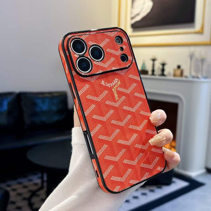 面白いカップル耐衝撃ゴヤール風iphone15ケースブランドgoyardスマホケース