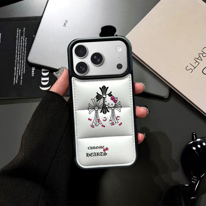 シンプル大人防塵クロームハーツ風iphone17proケースブランドCHスマホケース