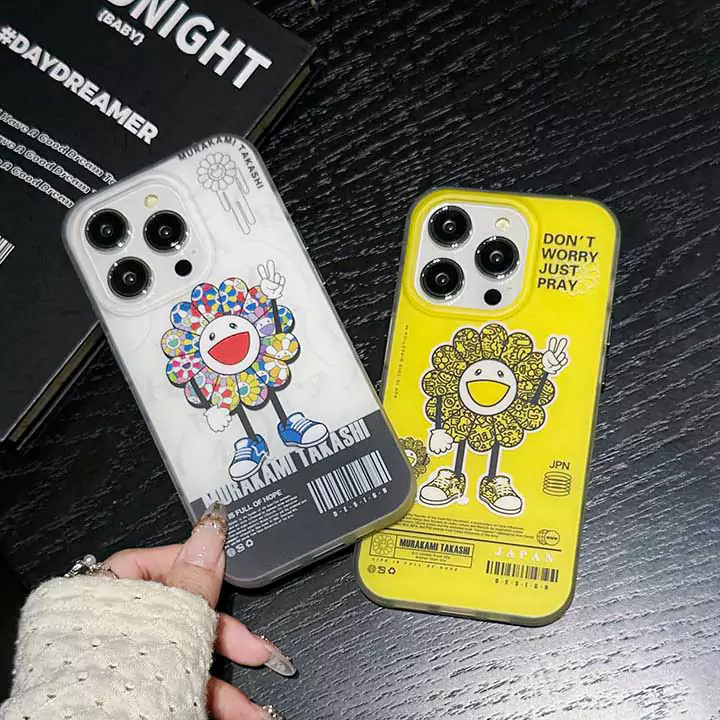 カイカイキキ風アウトドア芸能人耐衝撃iphone18ケースブランドMurakamiSunflowerスマホケース