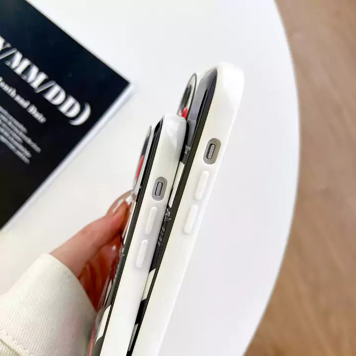 iphone16 ケース オフホワイト ハイブランド 保護ケース かわいい カップル 画面保護