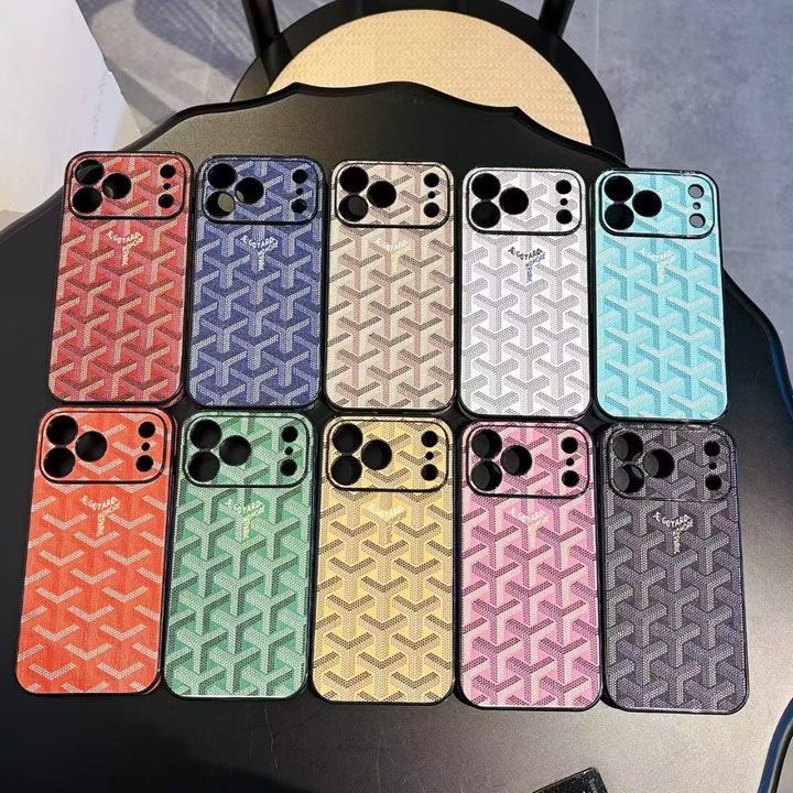 ゴヤール風ストリート芸能人覗き見防止iphone18ケースブランドgoyardスマホケース