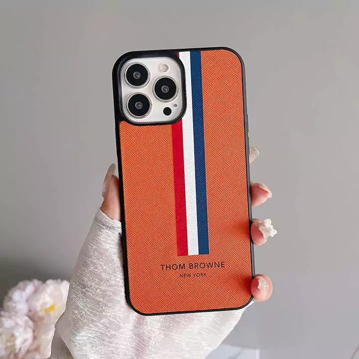ThomBrowne風面白い高校生傷防止iphone17promaxケースブランドスマホケース
