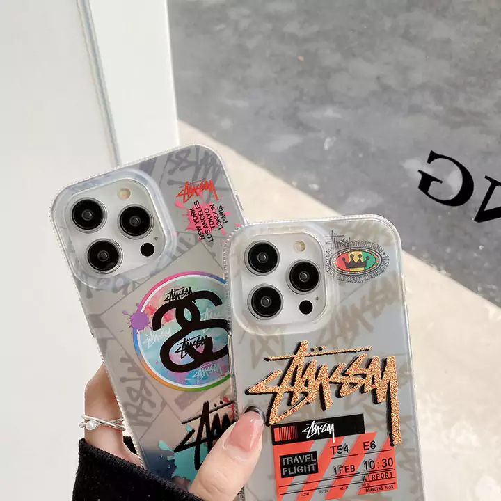 iphone15 pro ケース ステューシー ハイブランド 携帯ケース かわいい メンズ 薄型