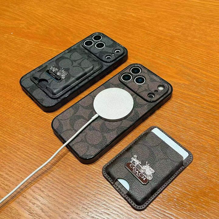 かわいいレディースキラキラコーチ風iphone18proケースブランドCOACHスマホケース