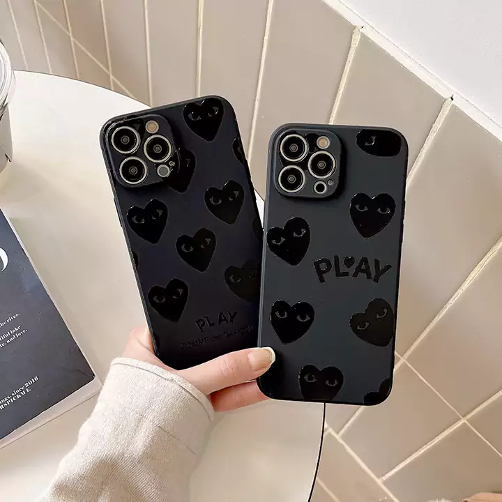 かわいいレディースキラキラコムデギャルソン風iphone17ケースブランドCDGスマホケース