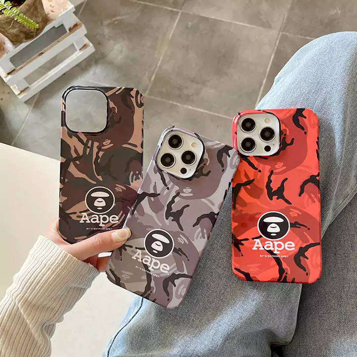 エイプ風ストリート芸能人覗き見防止iphone18ケースブランドAapeスマホケース