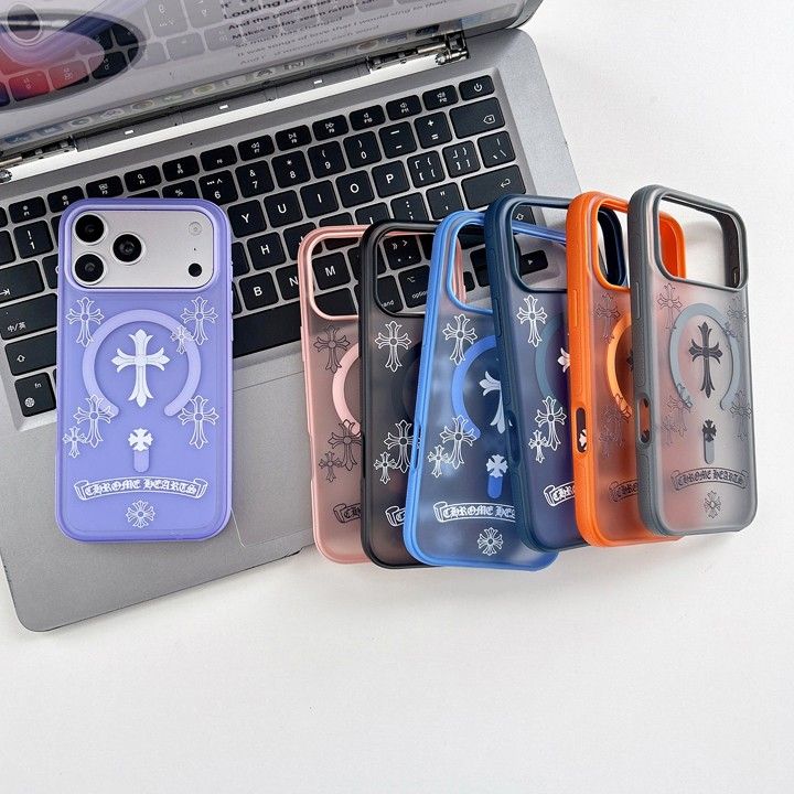 iphone18 ケース Chrome Heart かっこいい ストリート