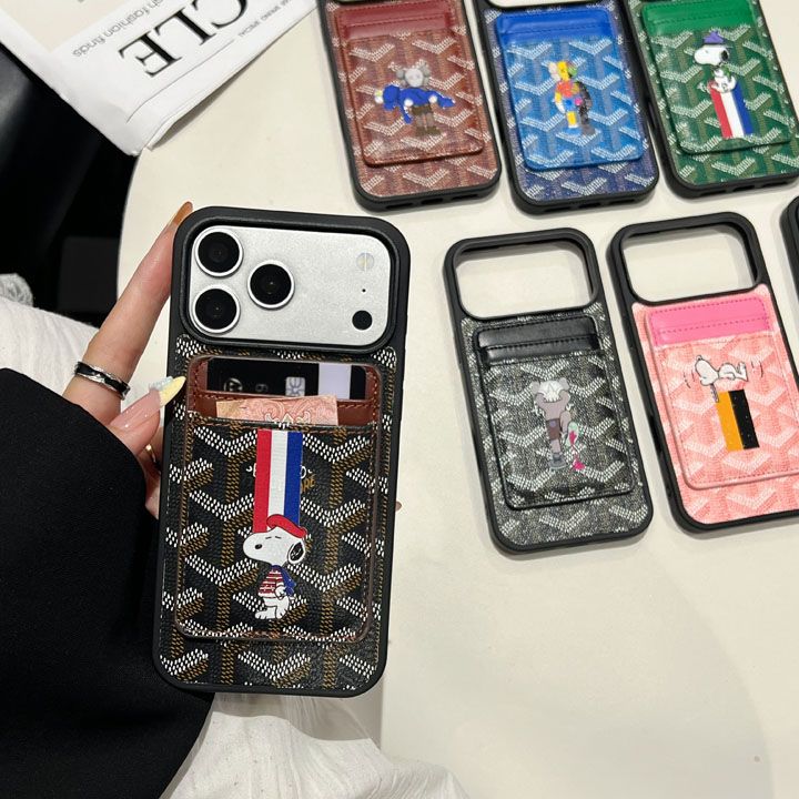 iphone 16pro ケース Goyard風 シンプル 面白い