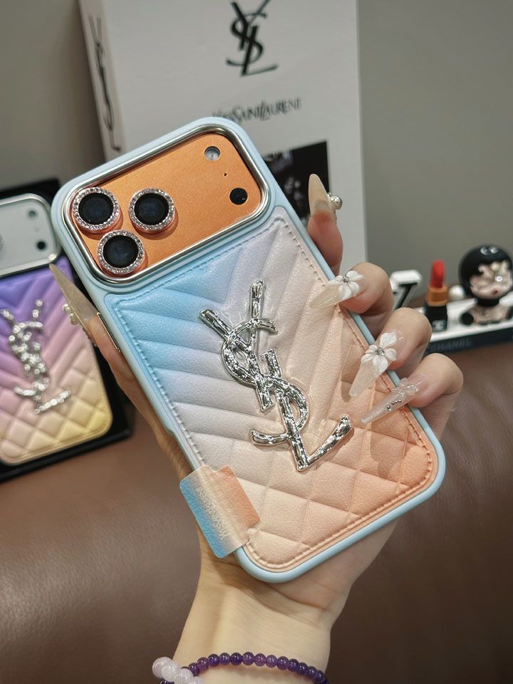ストリートカップル軽量イヴサンローラン風iphone16ケースブランドYSLスマホケース