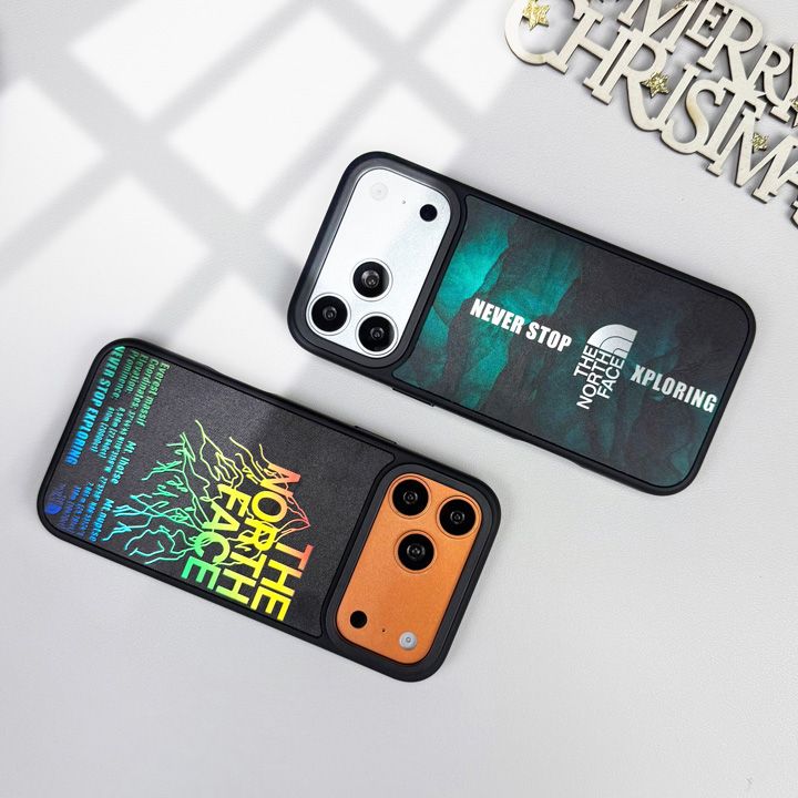iphone18 ケース The North Face風 かっこいい アウトドア