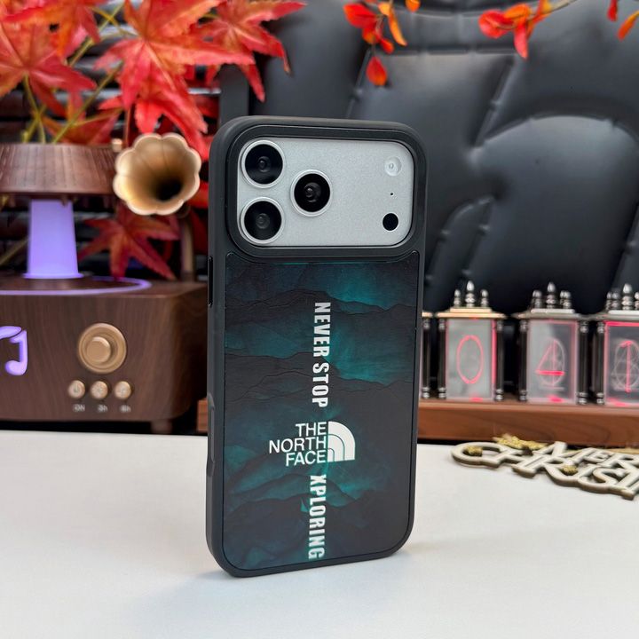 iphone18 fold ケース The North Face風 ストリート 流行り