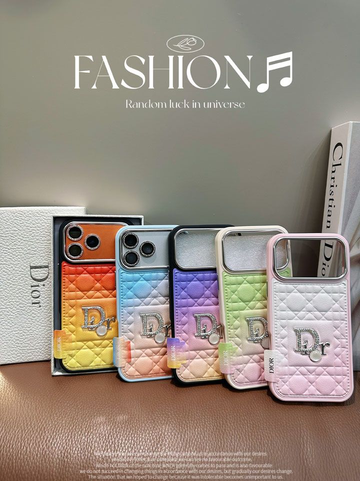 かわいいレディースキラキラディオール風iphone17ケースブランドDIORスマホケース