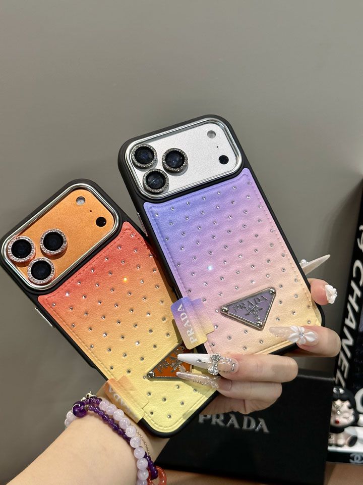 プラダ風安いレディース新作iphone16promaxケースブランドPRADAスマホケース