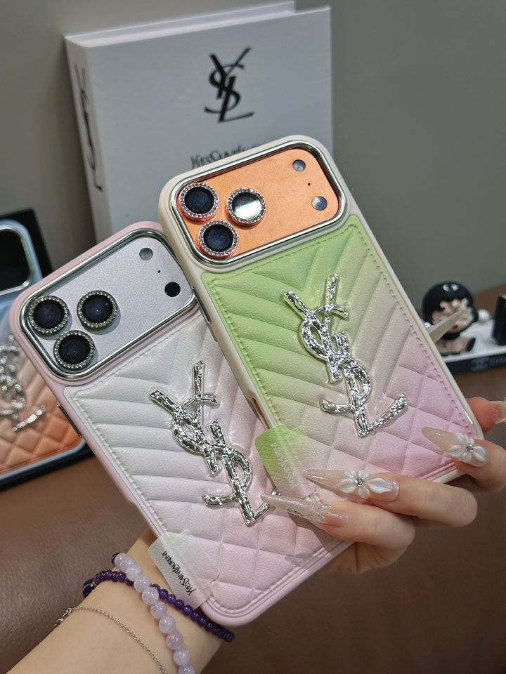 人気メンズ高級感イヴサンローラン風iphone16proケースブランドYSLスマホケース