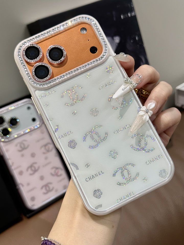 かわいいレディースキラキラシャネル風iphone18proケースブランドCHANELスマホケース