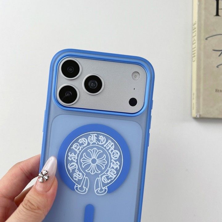 iphone15 ケース Chrome Heart風 かわいい 流行り