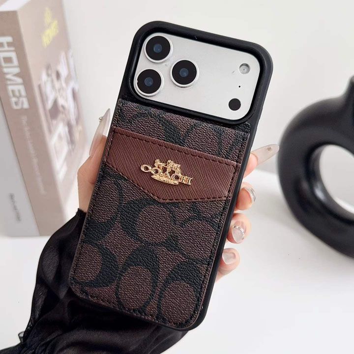 iphone16e ケース コーチ風 シンプル おしゃれ