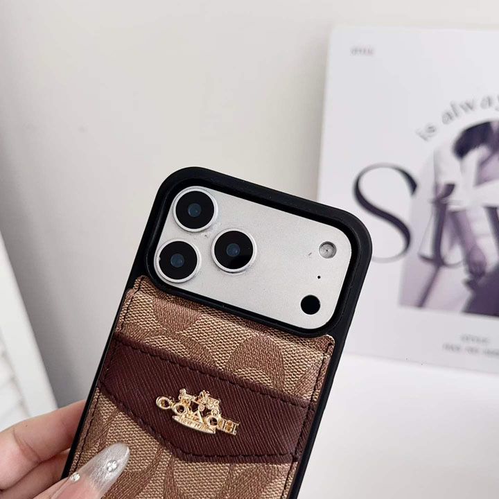iphone17 pro ケース コーチ風 かわいい 安い