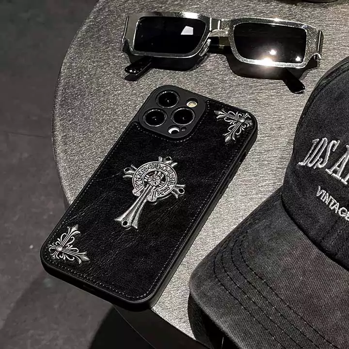 iphone12 ケース Chrome Heart 風 流行り 高校生