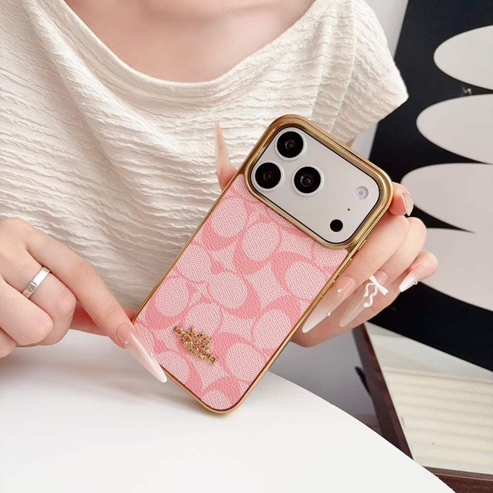iphone17 pro 携帯 ケース コーチ風 かわいい 面白い