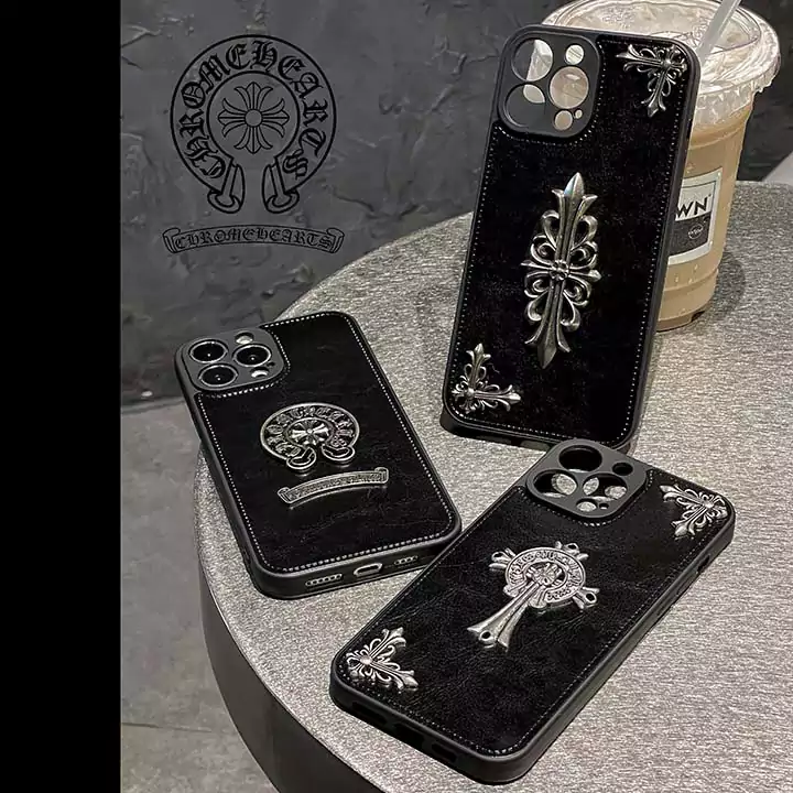 iphone13 mini ケース Chrome Heart 風 かわいい レディース