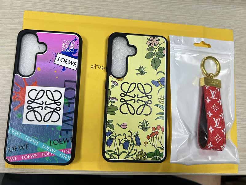 1788058924656589.jpg Galaxy A52 5G スマホケース ロエベ風 グラデーション イエロー地 ロゴプリント